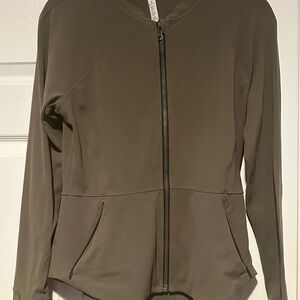 lululemon athletica Olive Green Full-Zip Jacket